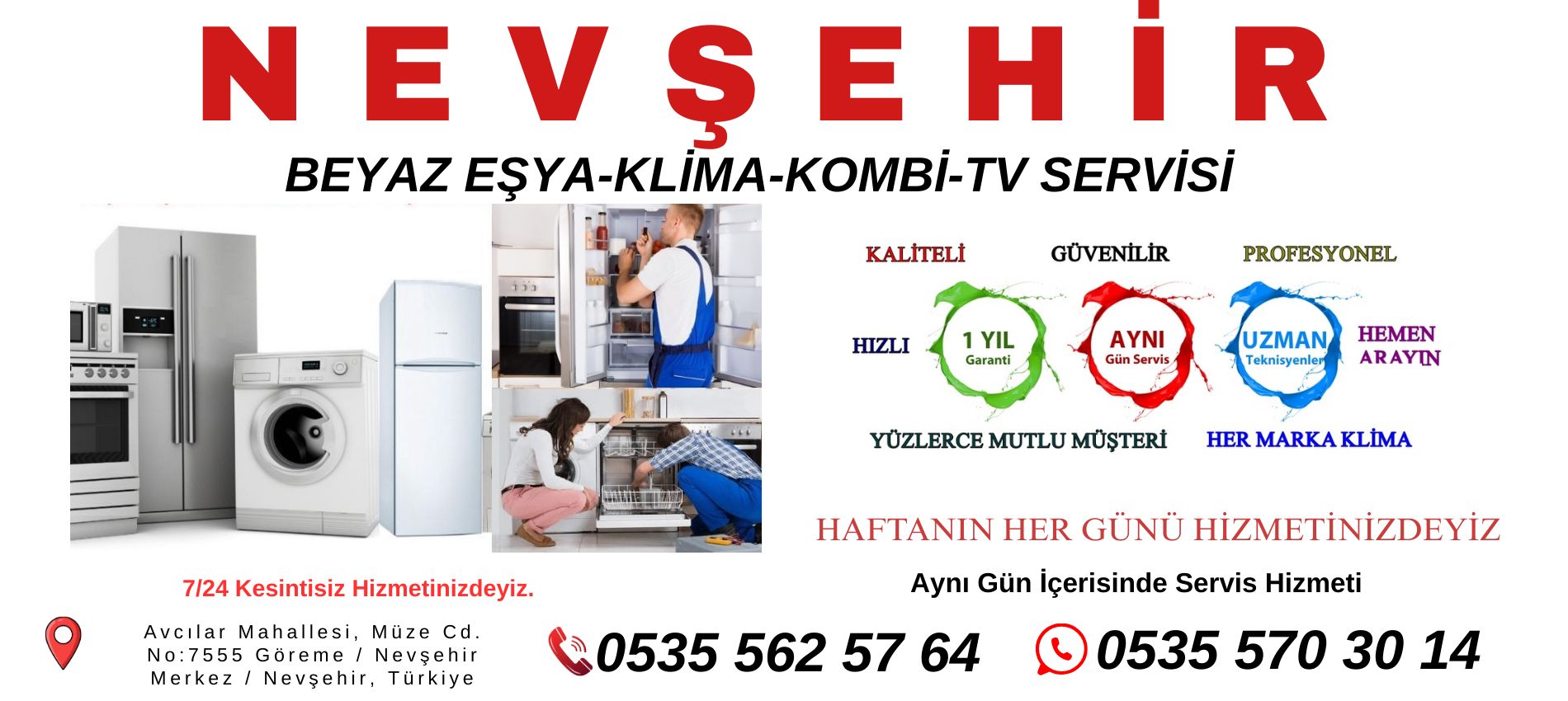 Nevşehir Beyaz Eşya